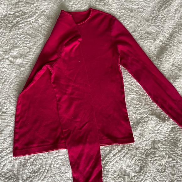 Brandy melville-like long sleeve pink top - Picture 3 of 4